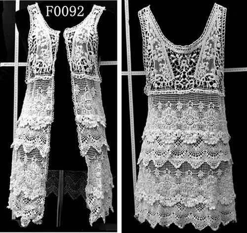 Mujeres sin mangas del chaleco de ganchillo venta al por mayor ...