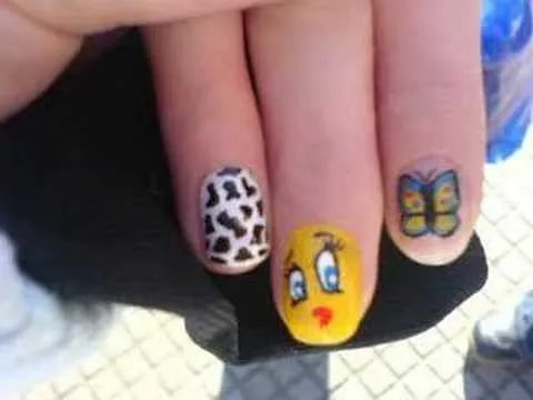 Manicura (decoracion de uñas) - YouTube