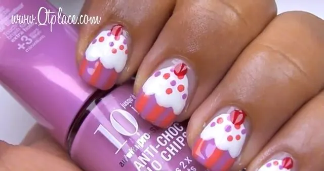 Manicure de Cupcake en sencillos pasos