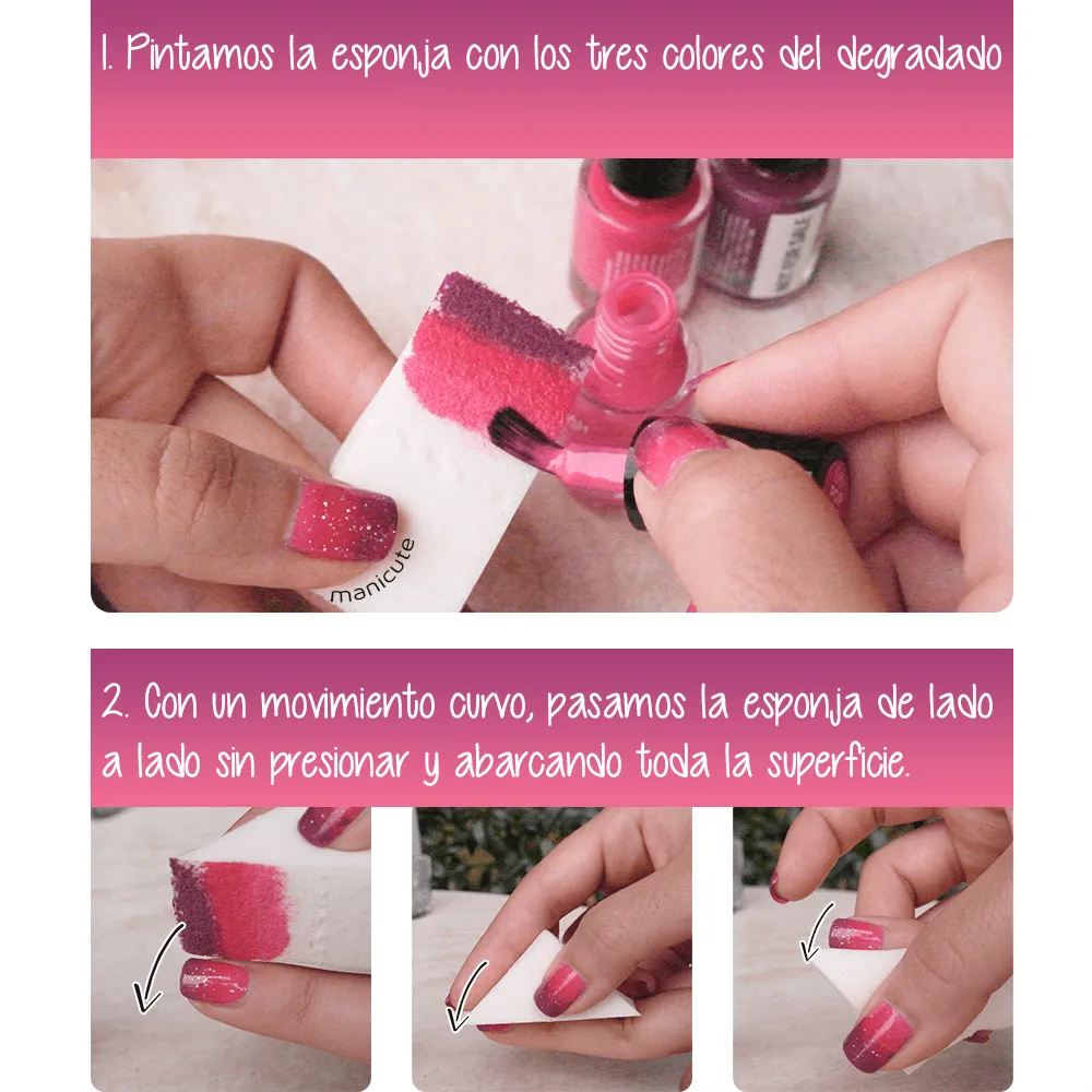 ManiCute | Nail art blog: Nail art rosa-morado | Cómo hacer uñas ... ManiCute | Nail art blog: Nail art rosa-morado | Cómo hacer uñas ...