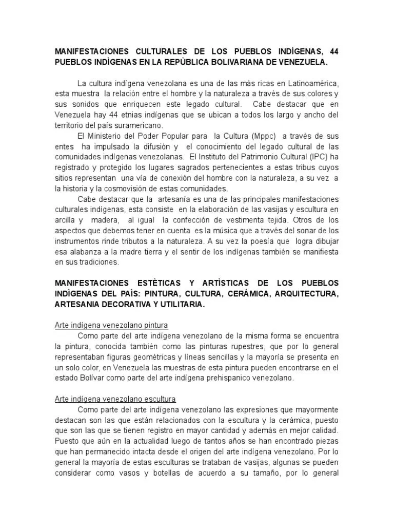 Manifestaciones Culturales de Los Pueblos Indìgenas | PDF | Arte abstracto | Pinturas Manifestaciones Culturales de Los Pueblos Indìgenas | PDF | Arte abstracto | Pinturas