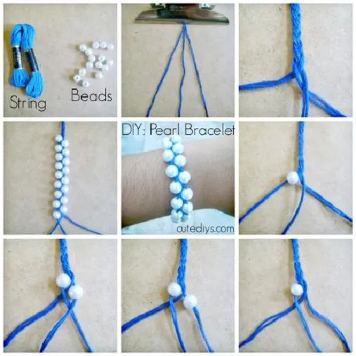Pulserasdiy | Hacer pulseras de hilo con perlas Pulserasdiy | Hacer pulseras de hilo con perlas