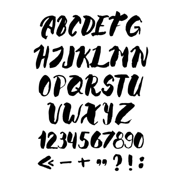 Mano escrita vector alfabeto Vectores de stock libres de derechos ...
