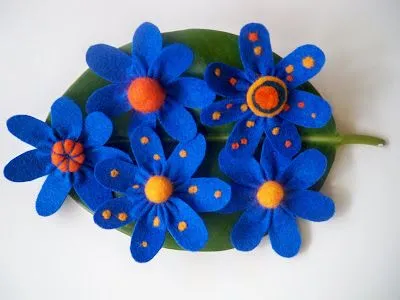 Flores de fieltro - Felt Flowers