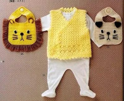 Hecho a mano ♥ MBelkis ♥: Baberos a crochet Hecho a mano ♥ MBelkis ♥: Baberos a crochet