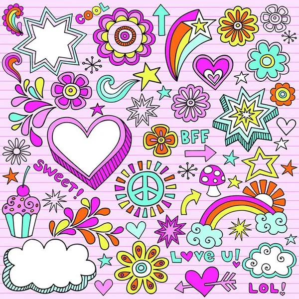 Mano Moda Dibujado Dibujos Animados Fondos-Vector Fondo-vector ... Mano Moda Dibujado Dibujos Animados Fondos-Vector Fondo-vector ...