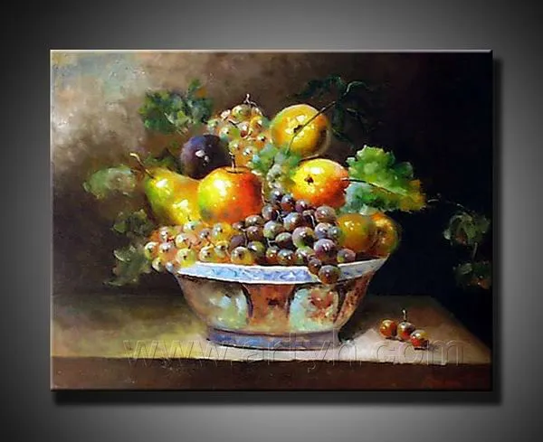 hecho a mano de pintura al óleo bodegones de frutas-Pintura y ... hecho a mano de pintura al óleo bodegones de frutas-Pintura y ...