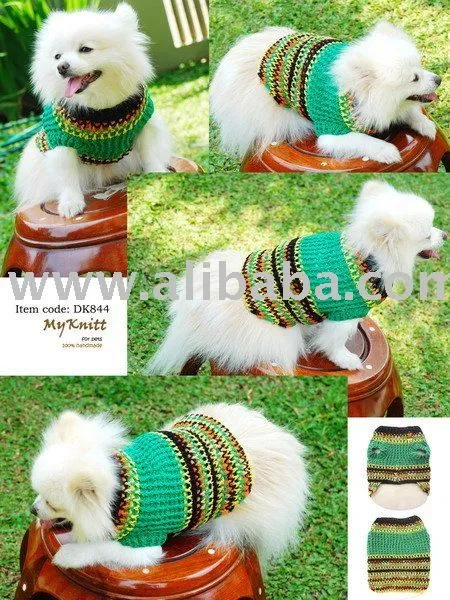 Mano de punto de ganchillo ropa para perros mascotas Coat ... Mano de punto de ganchillo ropa para perros mascotas Coat ...