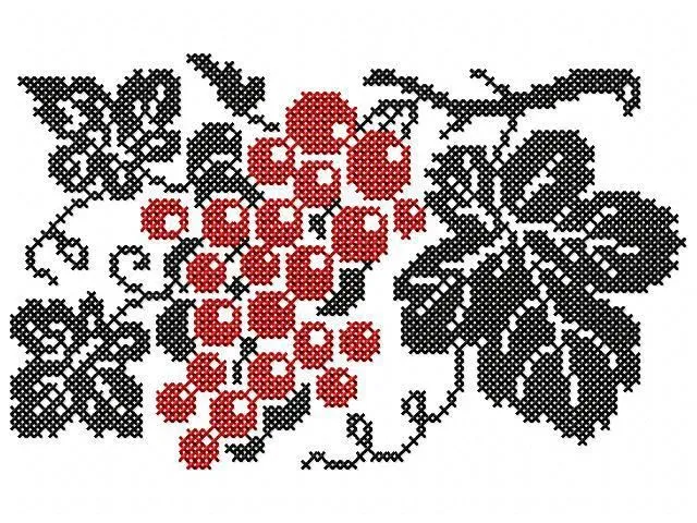 Manojo de Uvas en punto de cruz" | Diseño Bordado a máquina ... Manojo de Uvas en punto de cruz" | Diseño Bordado a máquina ...
