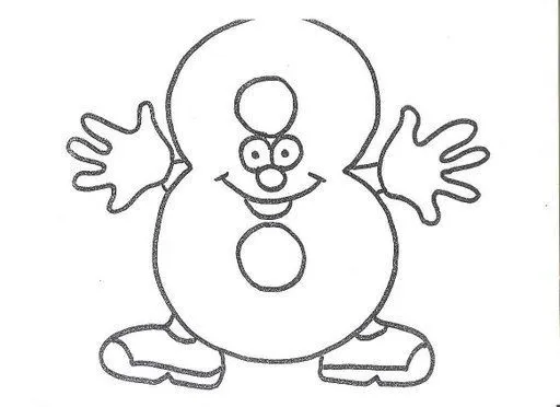 Numeros animados para colorear del 1 al 10 - Imagui