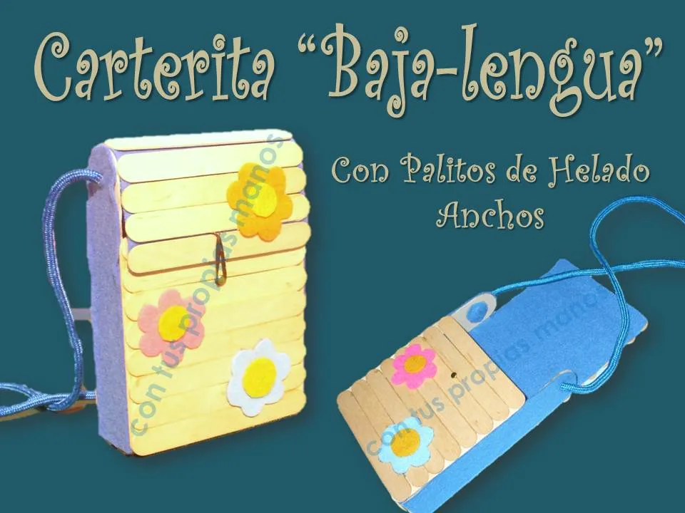 Con Tus Propias Manos: COMO HACER UNA CARTERITA CON PALITOS DE ... Con Tus Propias Manos: COMO HACER UNA CARTERITA CON PALITOS DE ...