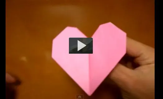  ... con tus propias manos un corazón de papel con movimiento. ¡Animate