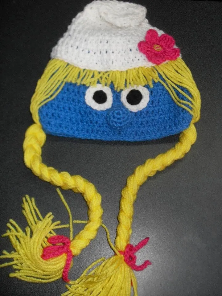 MANOS CREATIVAS CON AMOR: PITUFANTES GORROS MANOS CREATIVAS CON AMOR: PITUFANTES GORROS