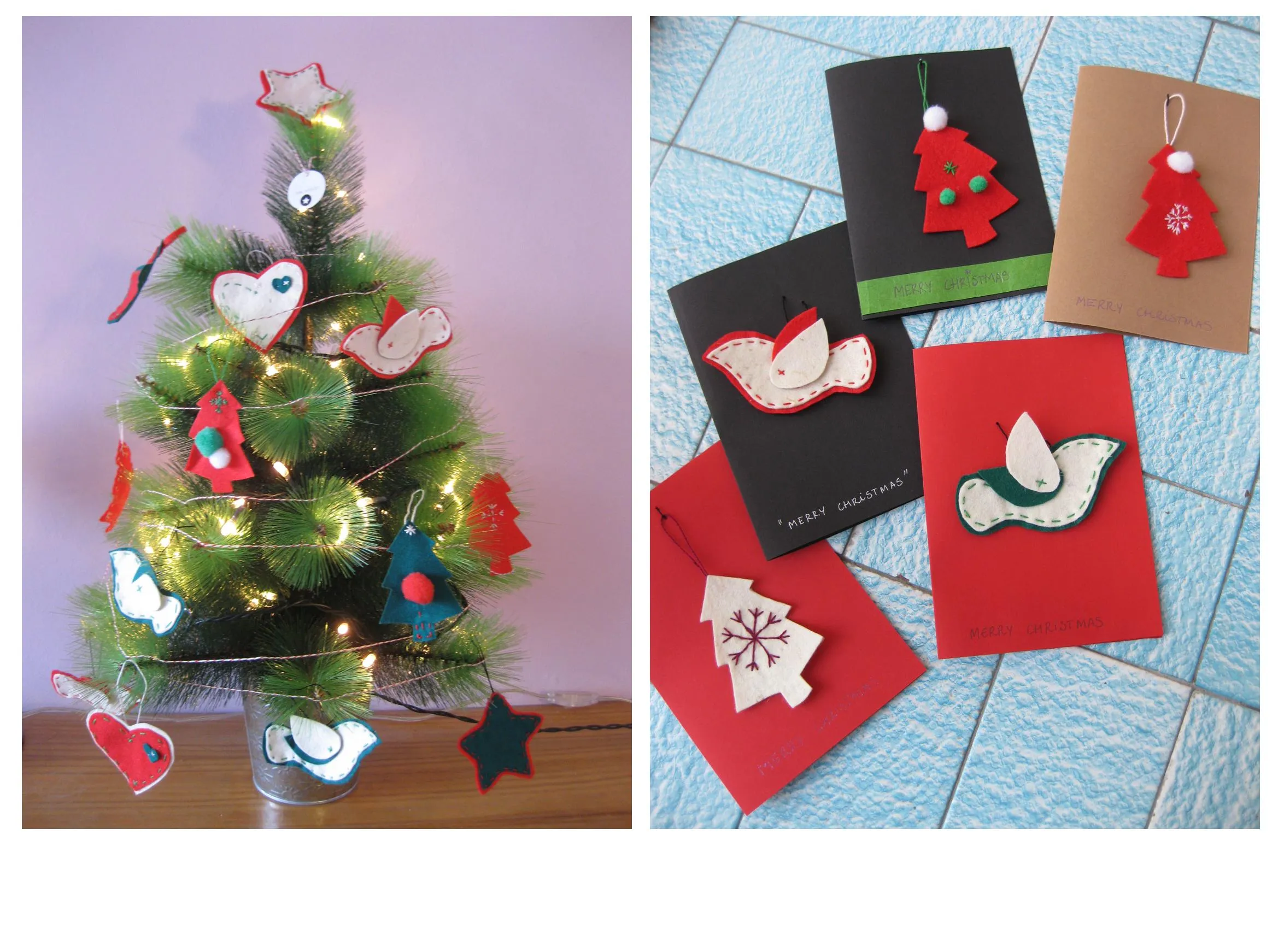 Por tus manos - Figuritas de Navidad en fieltro Por tus manos - Figuritas de Navidad en fieltro