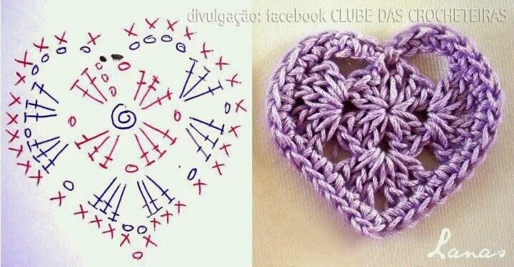 Manos de hadita: Corazones a crochet. Adorno para las puertas.