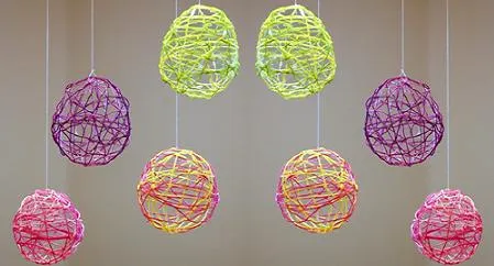 A PONER MANOS A LA OBRA: BOLAS DECORATIVAS DE HILO A PONER MANOS A LA OBRA: BOLAS DECORATIVAS DE HILO