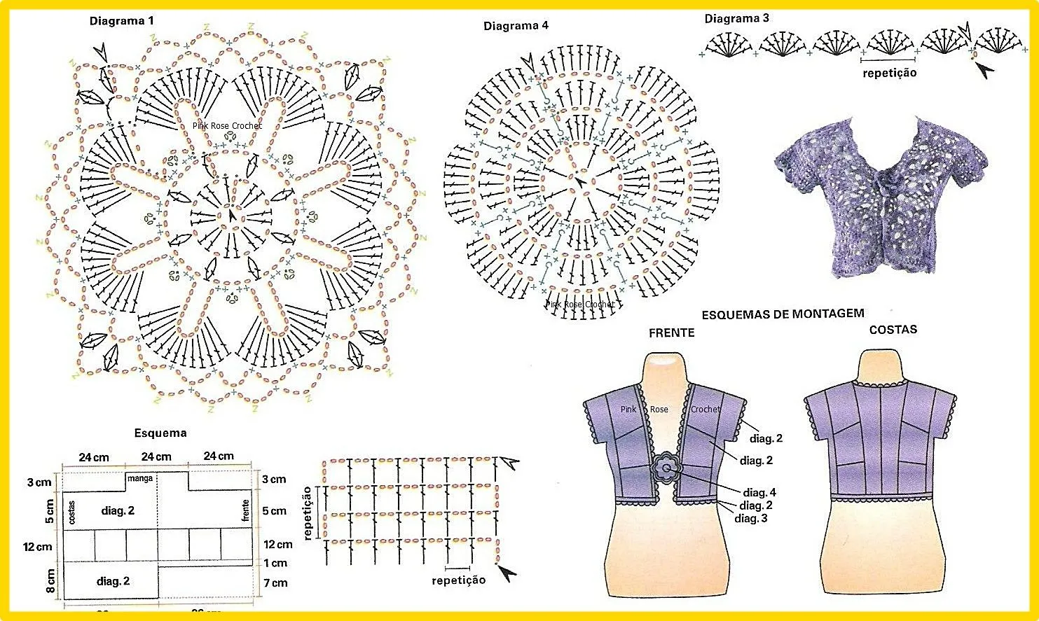 DE MIS MANOS TEJIDOS Y MAS...: Boleros a crochet DE MIS MANOS TEJIDOS Y MAS...: Boleros a crochet