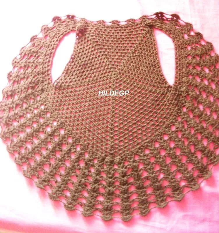 DE MIS MANOS TEJIDOS Y MAS...: Chaleco circular tejido al crochet DE MIS MANOS TEJIDOS Y MAS...: Chaleco circular tejido al crochet