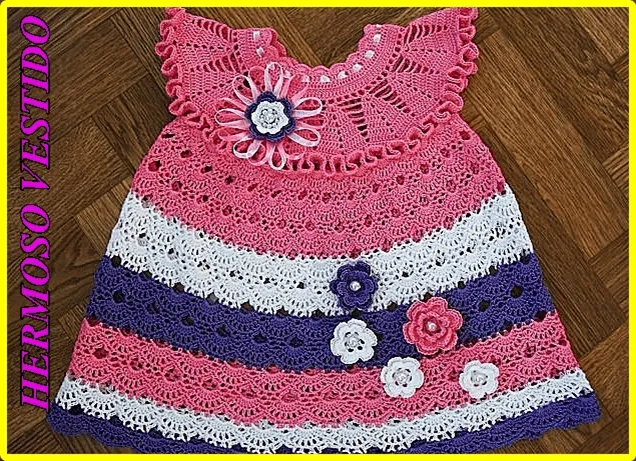 DE MIS MANOS TEJIDOS Y MAS...: Hermoso vestido DE MIS MANOS TEJIDOS Y MAS...: Hermoso vestido