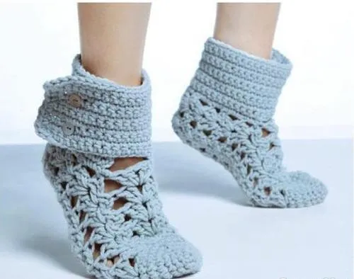 DE MIS MANOS TEJIDOS Y MAS...: Linda pantuflas a crochet DE MIS MANOS TEJIDOS Y MAS...: Linda pantuflas a crochet