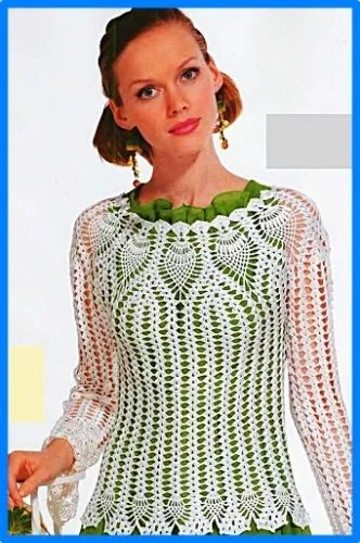 DE MIS MANOS TEJIDOS Y MAS...: Lindas blusas blancas