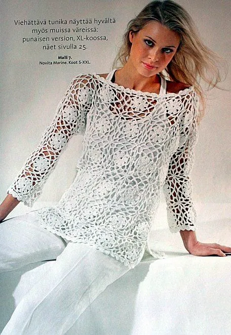 DE MIS MANOS TEJIDOS Y MAS...: Lindas poleras con cuadrados a crochet DE MIS MANOS TEJIDOS Y MAS...: Lindas poleras con cuadrados a crochet