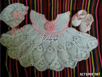 DE MIS MANOS TEJIDOS Y MAS...: Otro lindo vestido para nena DE MIS MANOS TEJIDOS Y MAS...: Otro lindo vestido para nena