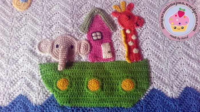 Manta bebé arca de Noe | Labores de Najma