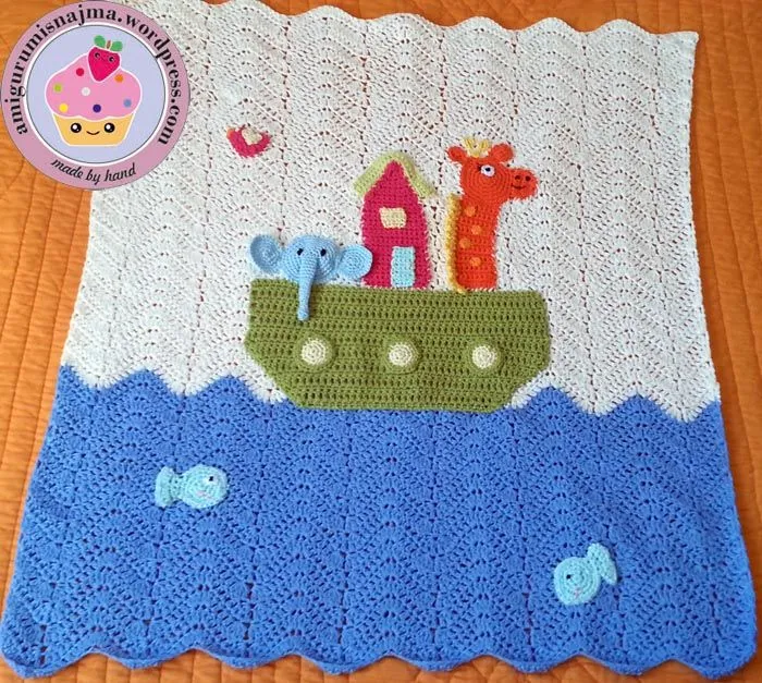 Manta bebé arca de Noe | Labores de Najma