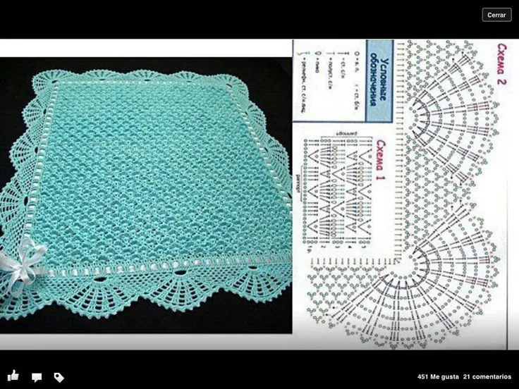 manta bebe | CROCHET DIAGRAMS & ESQUEMAS | Pinterest