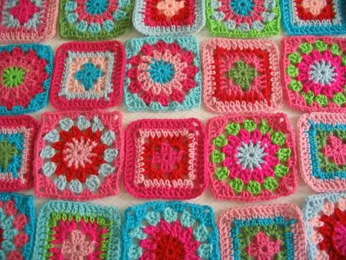 Crochet cuadrados - Imagui