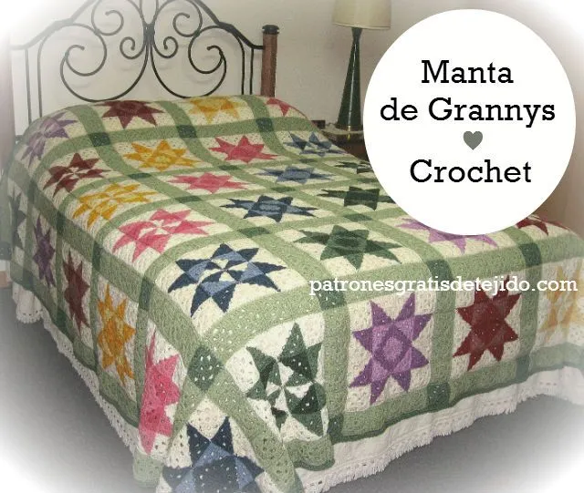 Cómo hacer una manta crochet con diseño patchwork / tutorial con ...