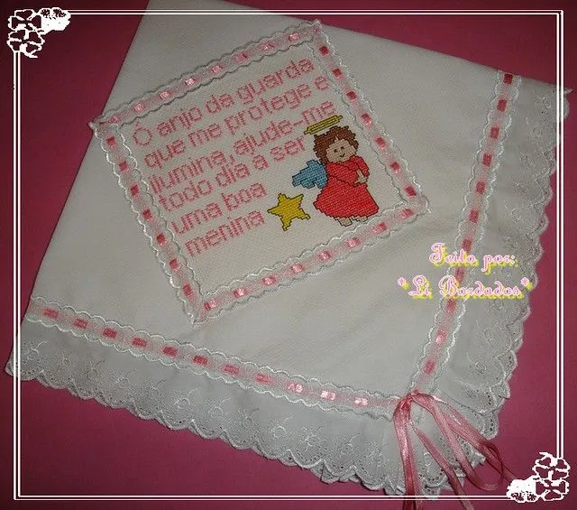 Manta infantil(Bordada em ponto cruz). | Flickr - Photo Sharing!