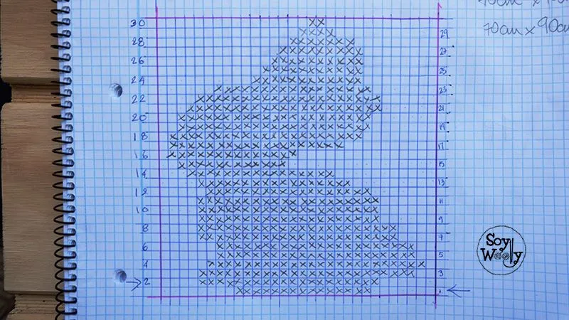 Manta/Cobija de bebé reversible tejida en dos agujas | Soy Woolly