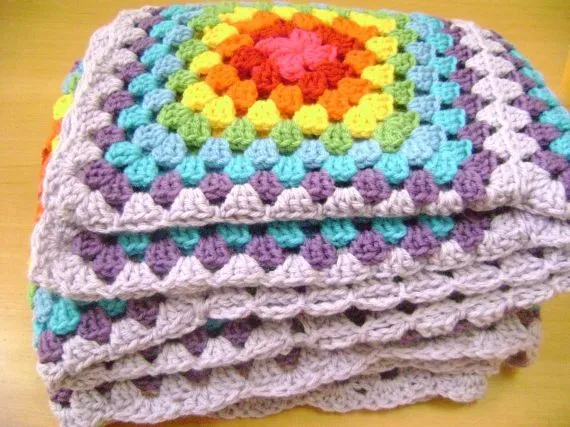 MANTAS TEJIDAS A CROCHET - Crochet - Tejidos de Punto - 35451 ...
