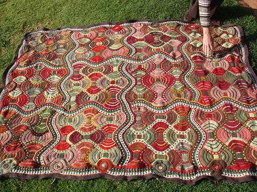 Patrones de mantas tejidas a crochet - Imagui