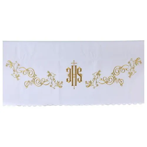 Mantel de altar 165x300 cm bordados dorados estilo barroco | venta online en HOLYART Mantel de altar 165x300 cm bordados dorados estilo barroco | venta online en HOLYART