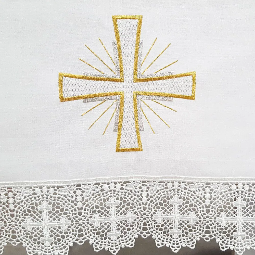 MANTEL DE ALTAR CRUZ Y CORDERO - Artículos Religiosos Ultreya MANTEL DE ALTAR CRUZ Y CORDERO - Artículos Religiosos Ultreya