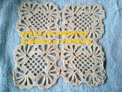 COMO HACER UN MANTEL A CROCHET, UNIENDO CUADROS TUTORIAL PASO A ...