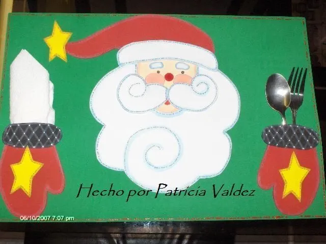 Mantel individual navidad en foamy | Proyectos que intentar ... Mantel individual navidad en foamy | Proyectos que intentar ...
