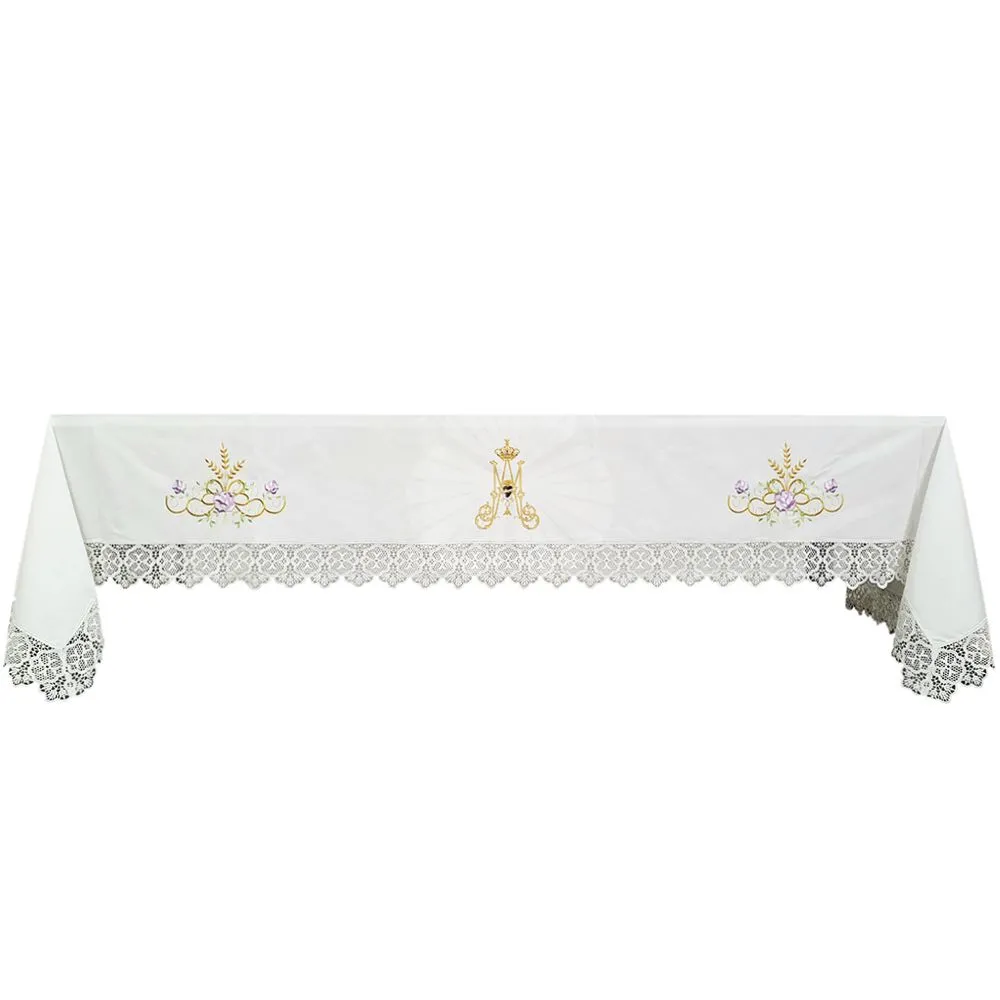 MANTEL MARIANO CON ESPIGAS - Artículos Religiosos Ultreya MANTEL MARIANO CON ESPIGAS - Artículos Religiosos Ultreya