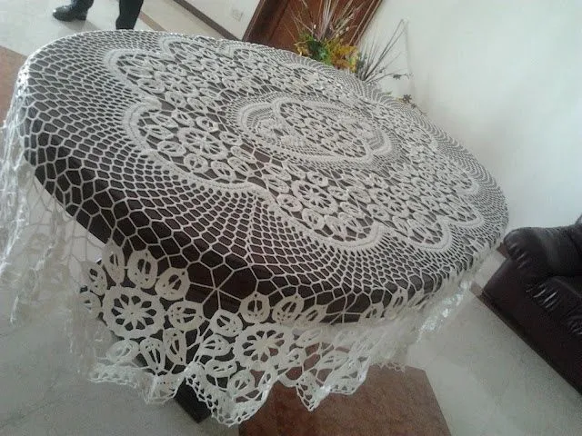 Manteles a ganchillo on Pinterest | Crochet Tablecloth ...