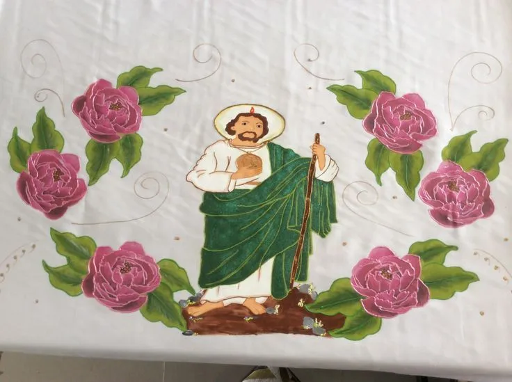 Mantel o palia para san Judas Tadeo, patrono de los casos ... Mantel o palia para san Judas Tadeo, patrono de los casos ...