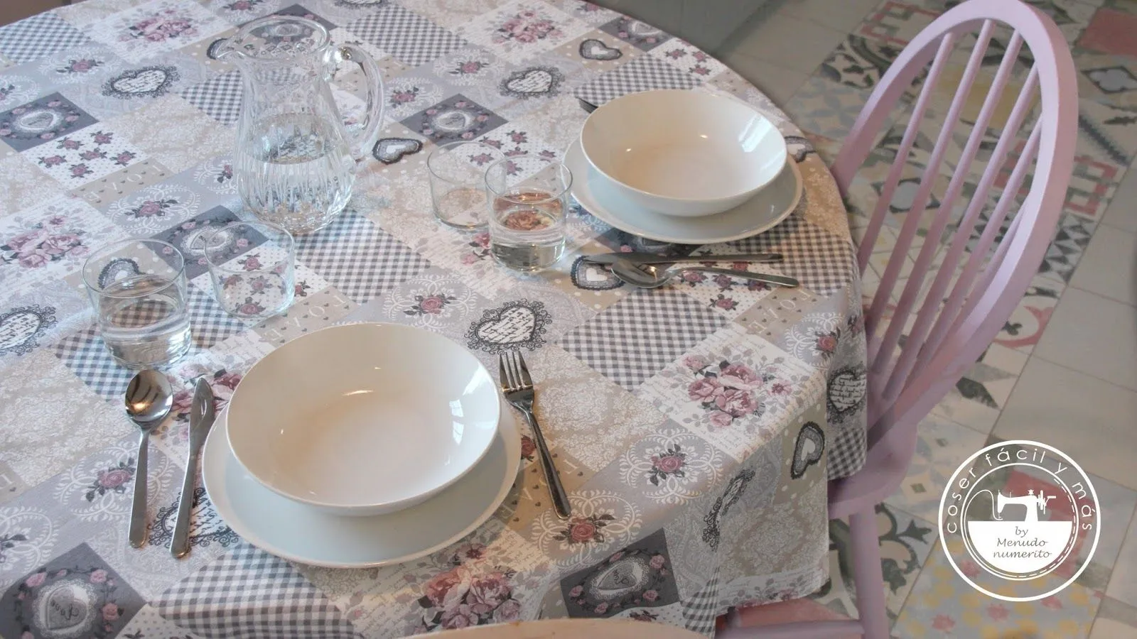 Cómo hacer un mantel redondo - El blog de Coser fácil y más by Menudo numerito Cómo hacer un mantel redondo - El blog de Coser fácil y más by Menudo numerito