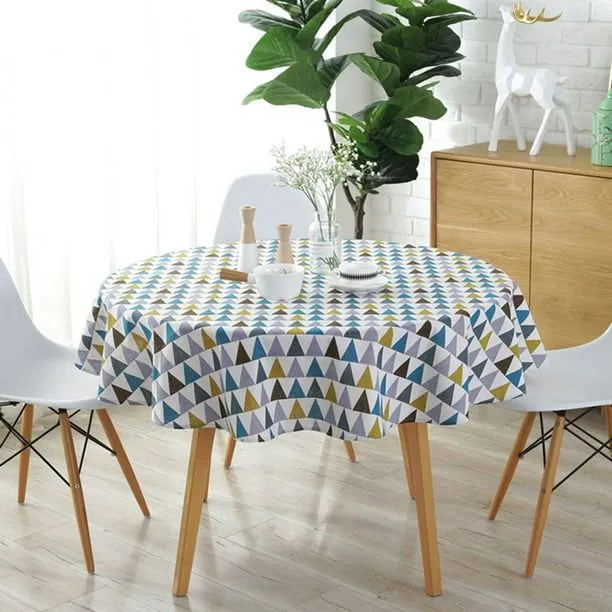 Mantel redondo mixto de terileno y algodón de estilo del norte de Europa, mantel estampado con flec yeacher Multicolor 150cm | Bodega Aurrera en línea Mantel redondo mixto de terileno y algodón de estilo del norte de Europa, mantel estampado con flec yeacher Multicolor 150cm | Bodega Aurrera en línea