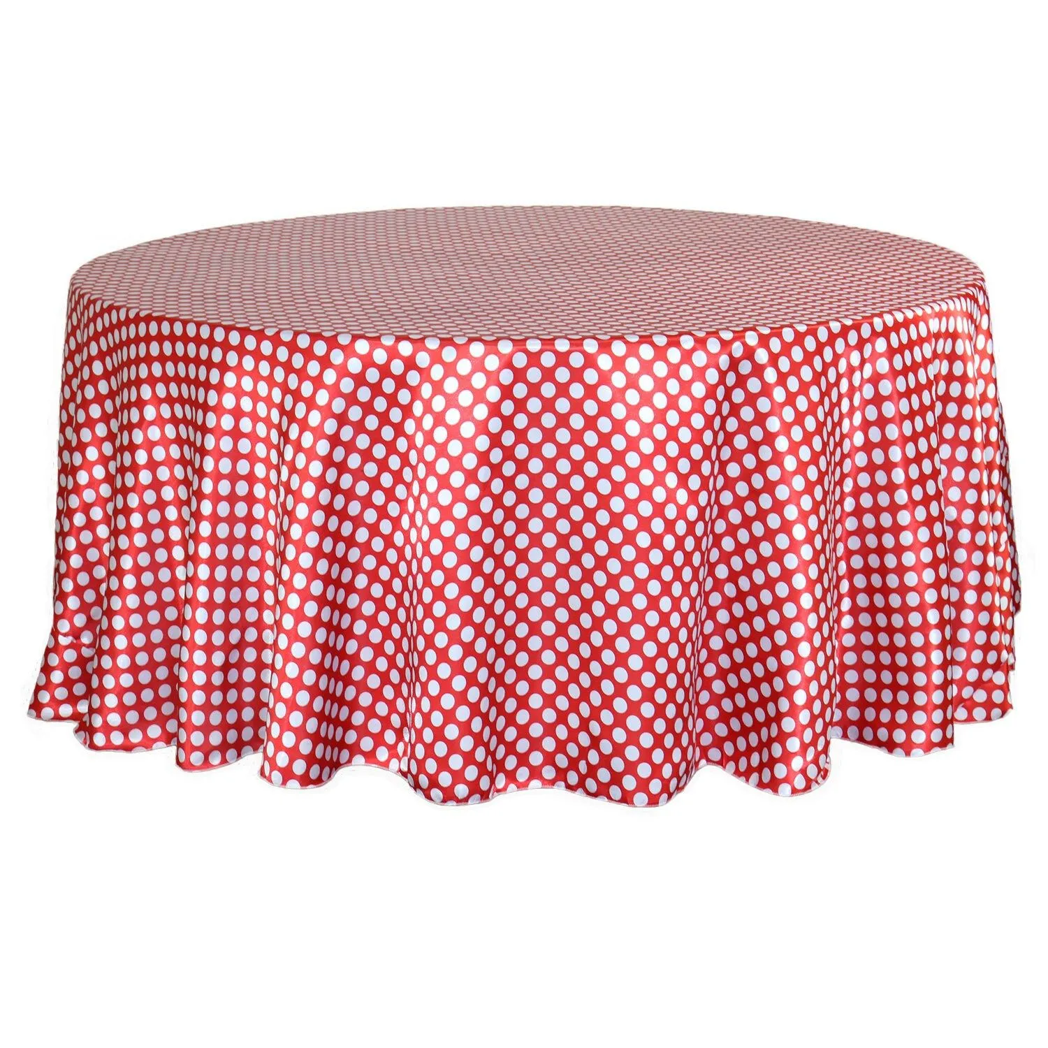 Mantel redondo satinado rojo y blanco de 132 pulgadas Polka - Etsy México Mantel redondo satinado rojo y blanco de 132 pulgadas Polka - Etsy México