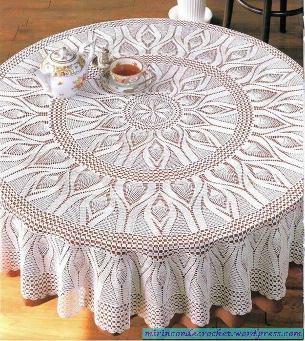 Patrones de carpetas y manteles en crochet | Hogar crochet ... Patrones de carpetas y manteles en crochet | Hogar crochet ...