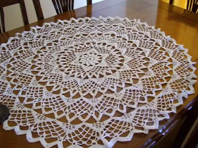 crochet-divertido1: mantel redondo tejido a crochet