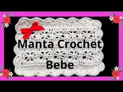 Mantita o Cobija para bebe en tejido crochet tutorial paso a paso ...
