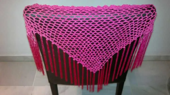 Como hacer mantoncillos de crochet de flamenca - Imagui